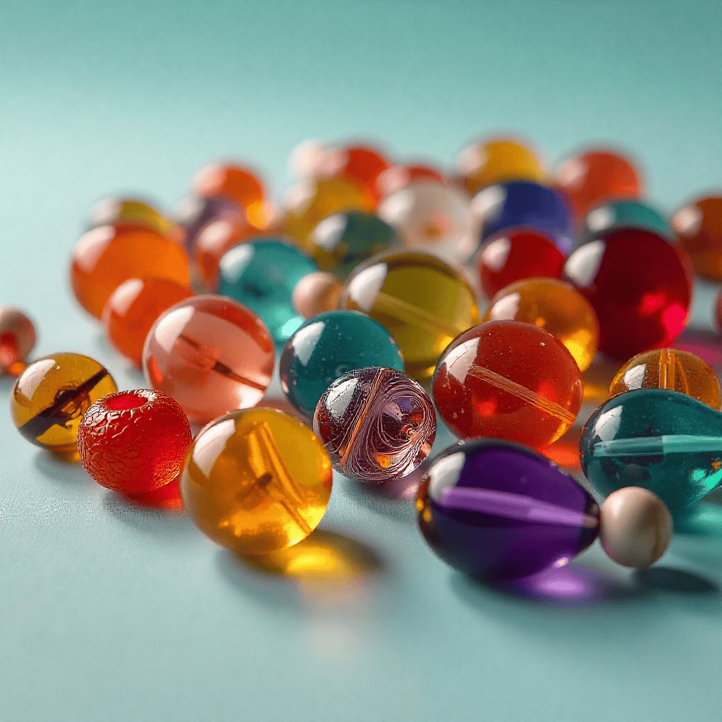 Glass bead collection